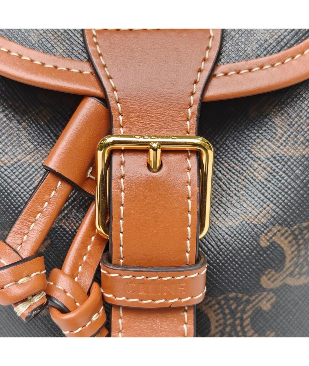 CELINE Коричневый рюкзак, фото 7