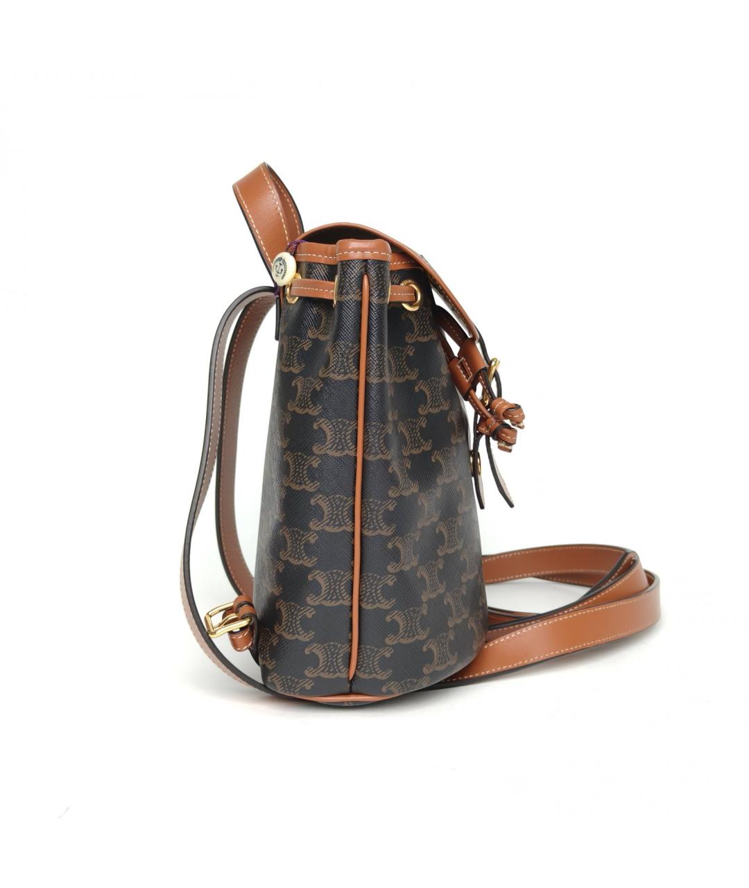 CELINE Коричневый рюкзак, фото 5