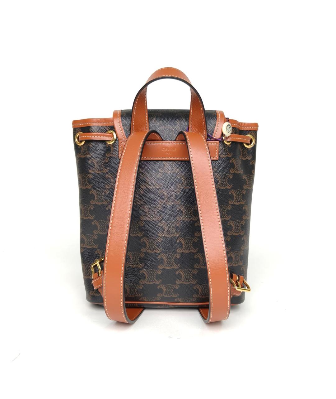 CELINE Коричневый рюкзак, фото 4