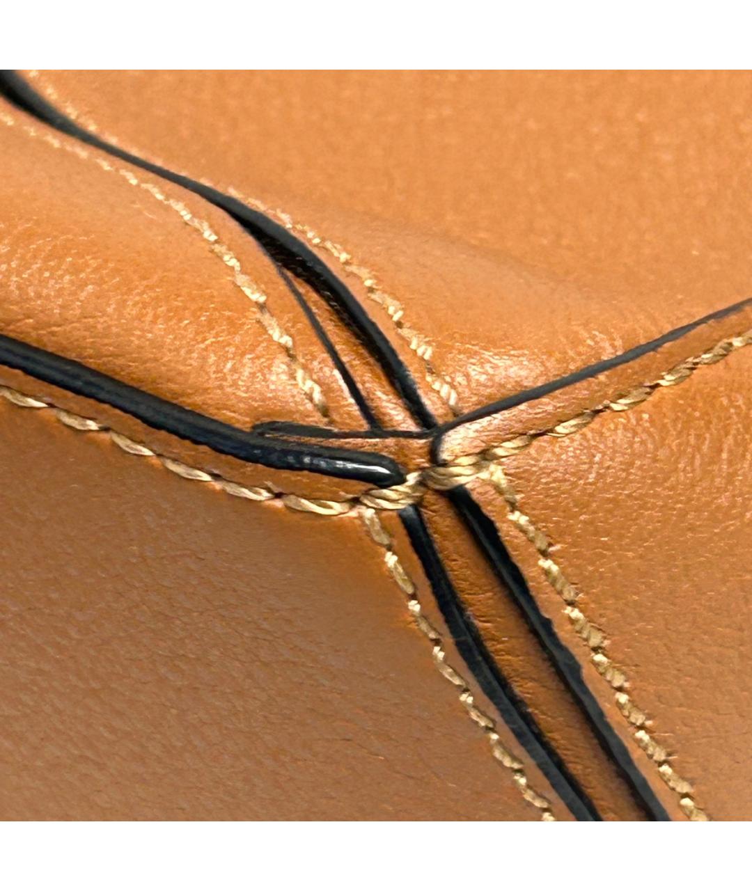 LOEWE Коричневая кожаная сумка с короткими ручками, фото 9