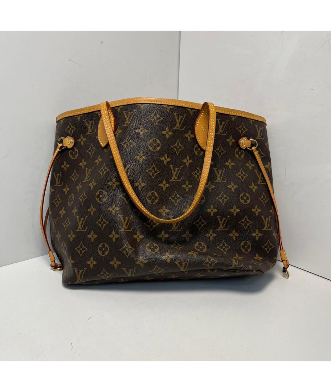 LOUIS VUITTON Коричневая сумка тоут, фото 9