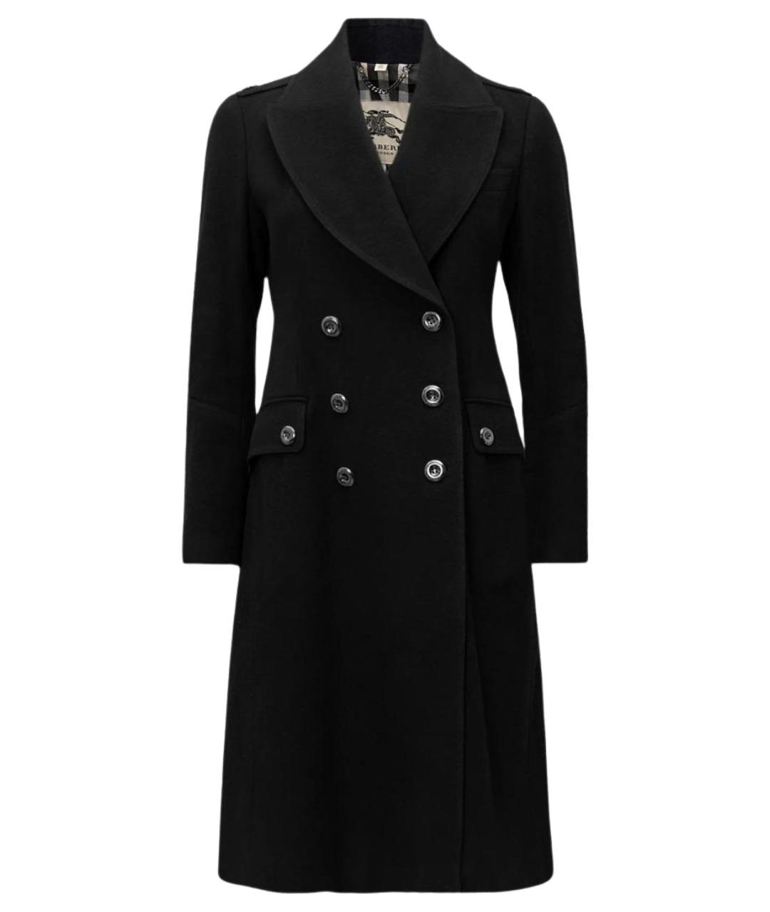 BURBERRY Черное пальто, фото 1