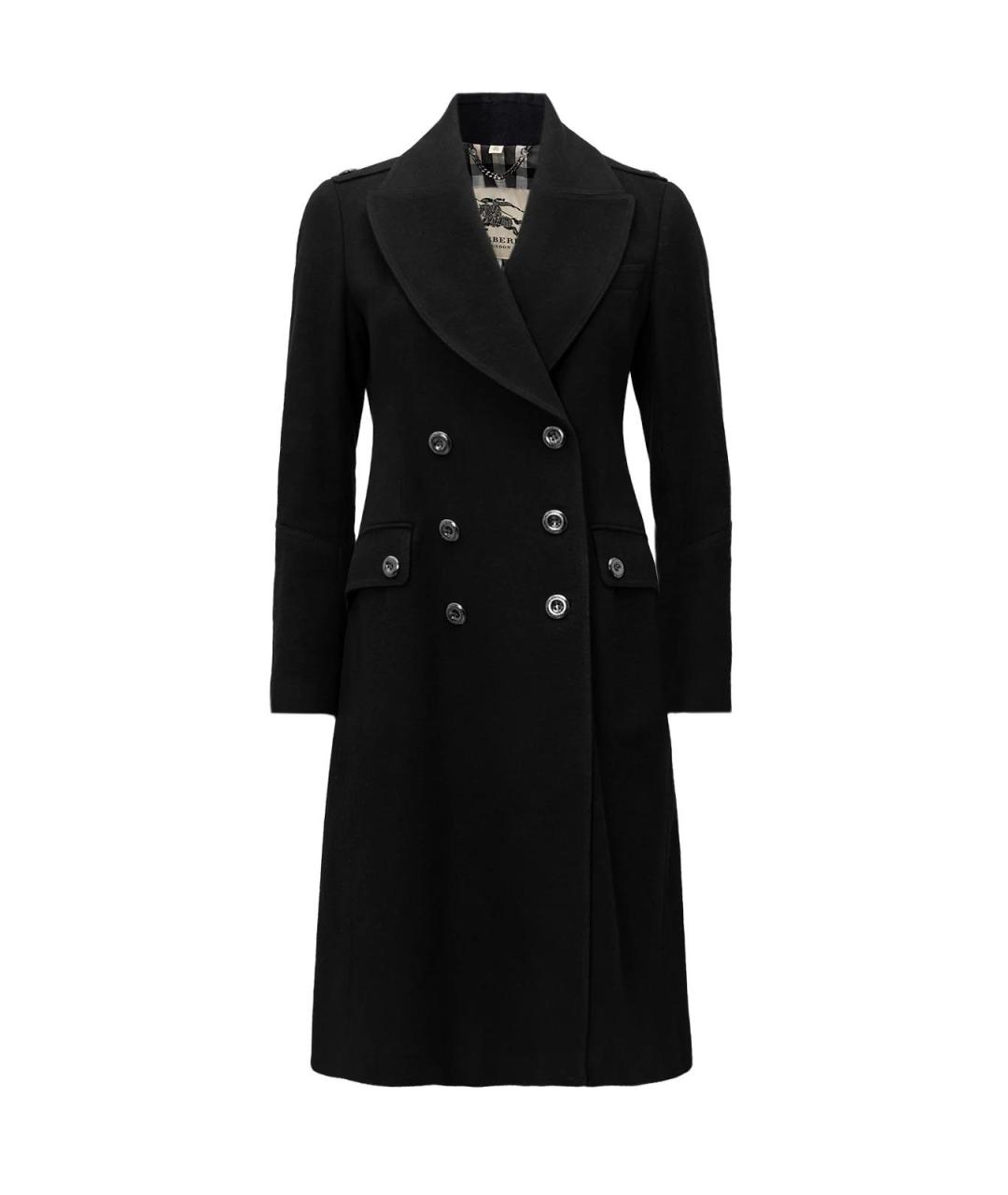 BURBERRY Черное пальто, фото 4