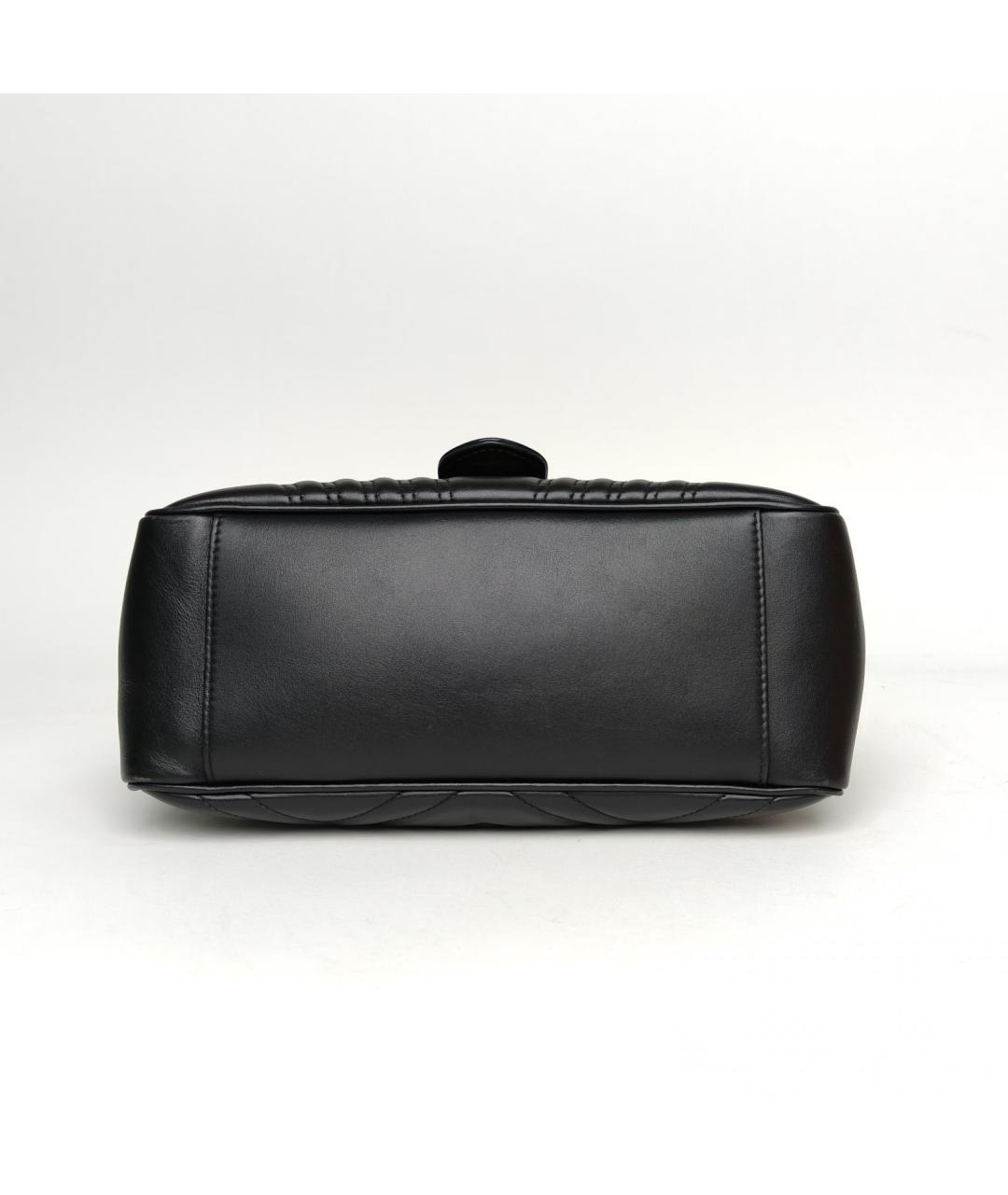 GUCCI Черная кожаная сумка с короткими ручками, фото 6