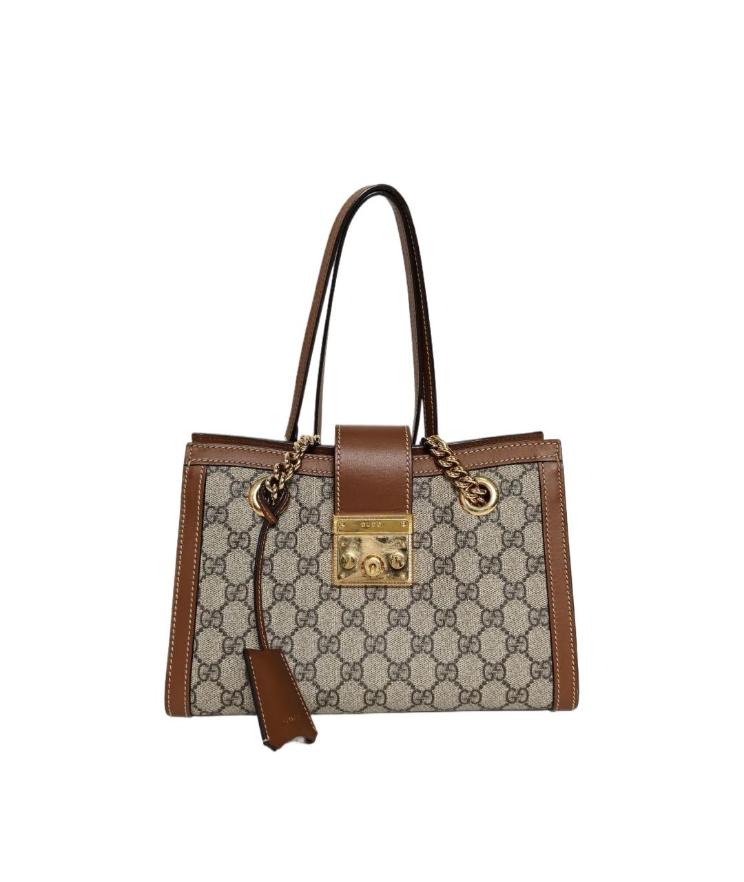 GUCCI Бежевая сумка тоут, фото 10