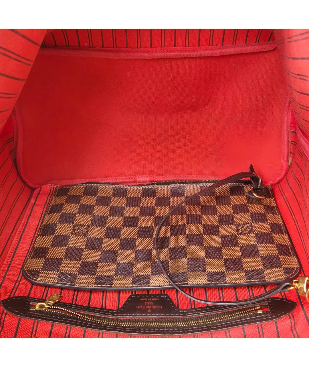 LOUIS VUITTON Коричневая сумка тоут, фото 9