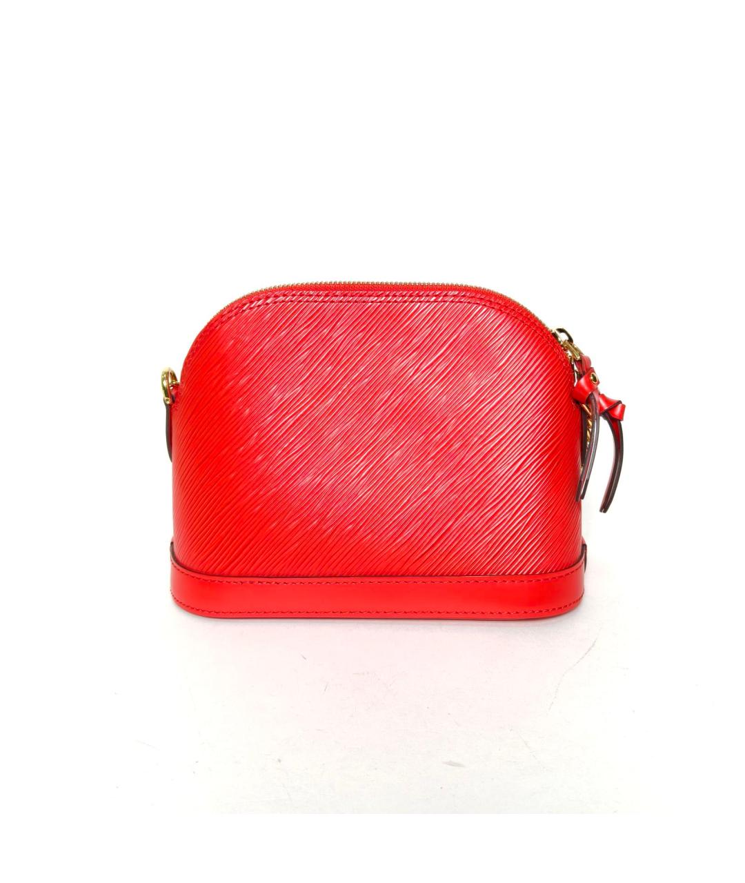 LOUIS VUITTON Красная кожаная сумка через плечо, фото 4