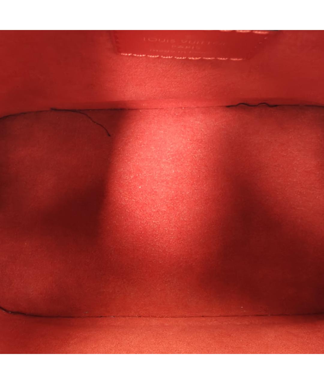 LOUIS VUITTON Красная кожаная сумка через плечо, фото 7