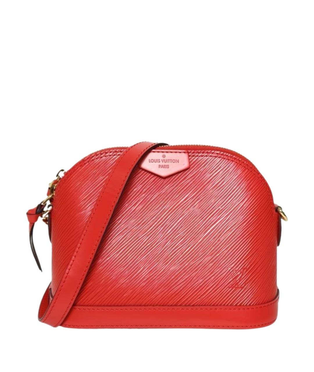 LOUIS VUITTON Красная кожаная сумка через плечо, фото 1