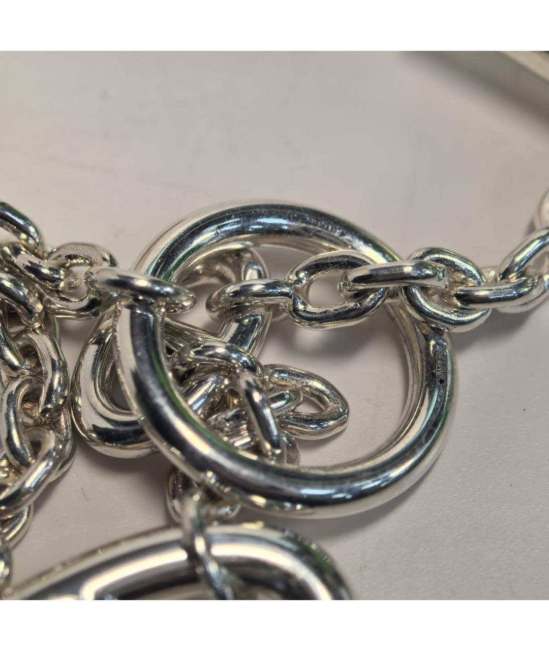 HERMES Серебрянный серебряный браслет, фото 9