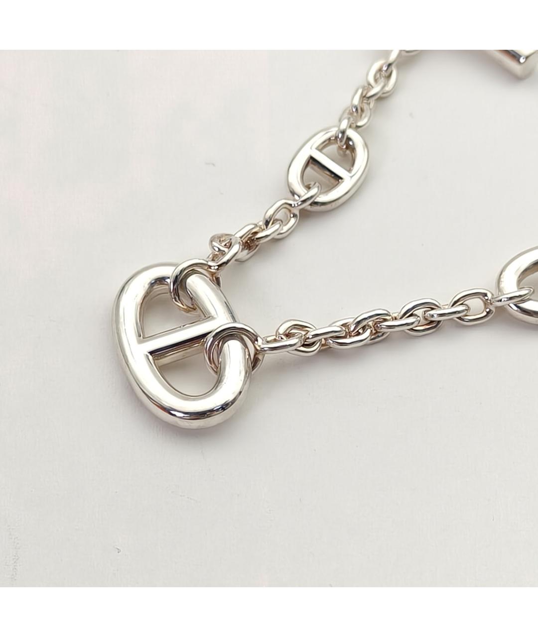 HERMES Серебрянный серебряный браслет, фото 4