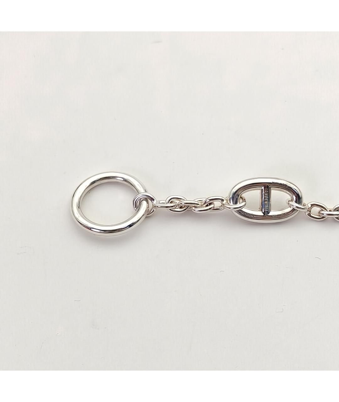 HERMES Серебрянный серебряный браслет, фото 5
