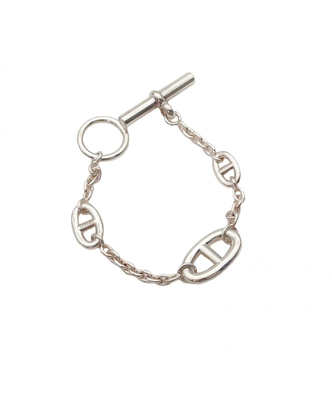 HERMES Серебрянный серебряный браслет, фото 2