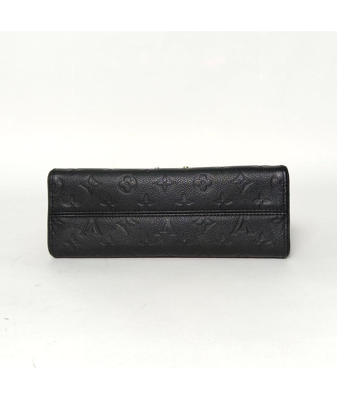 LOUIS VUITTON Черная кожаная сумка через плечо, фото 6