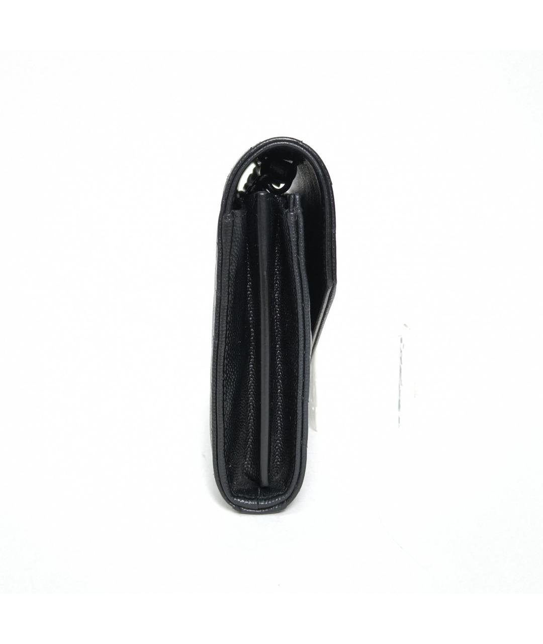 SAINT LAURENT Черная кожаная сумка через плечо, фото 3