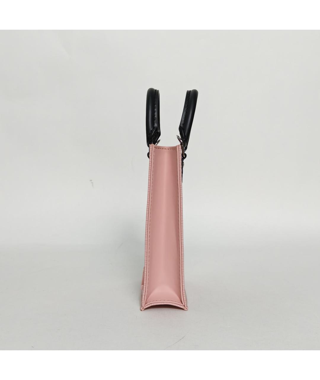 LOUIS VUITTON Розовая кожаная сумка с короткими ручками, фото 5