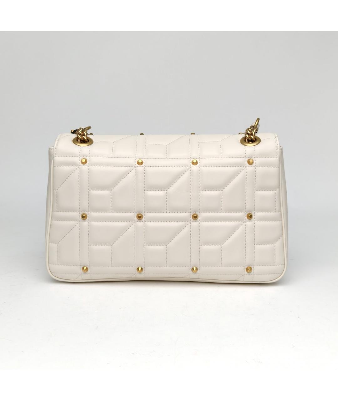 GUCCI Белая кожаная сумка через плечо, фото 4