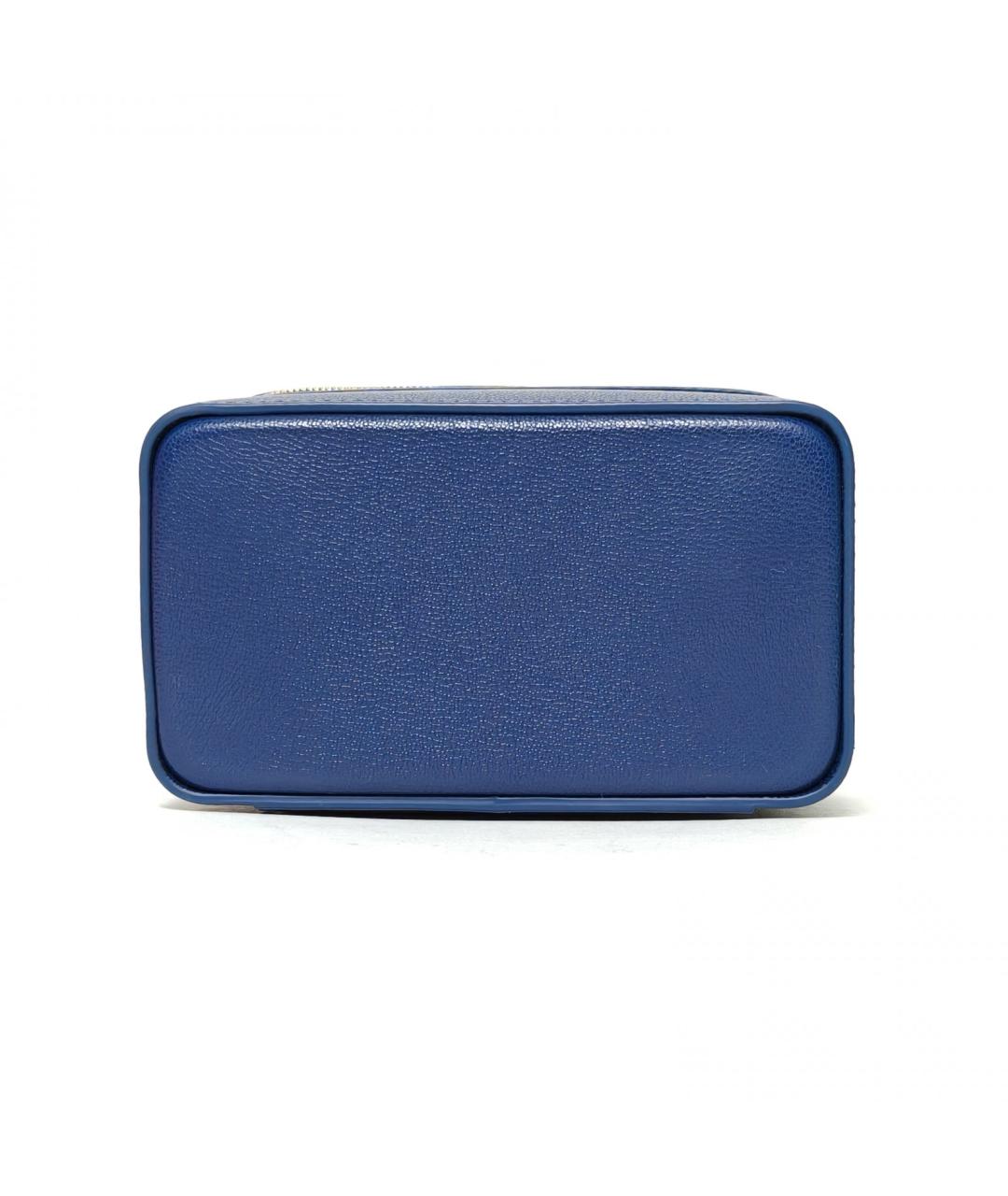 BVLGARI Синяя кожаная сумка через плечо, фото 8