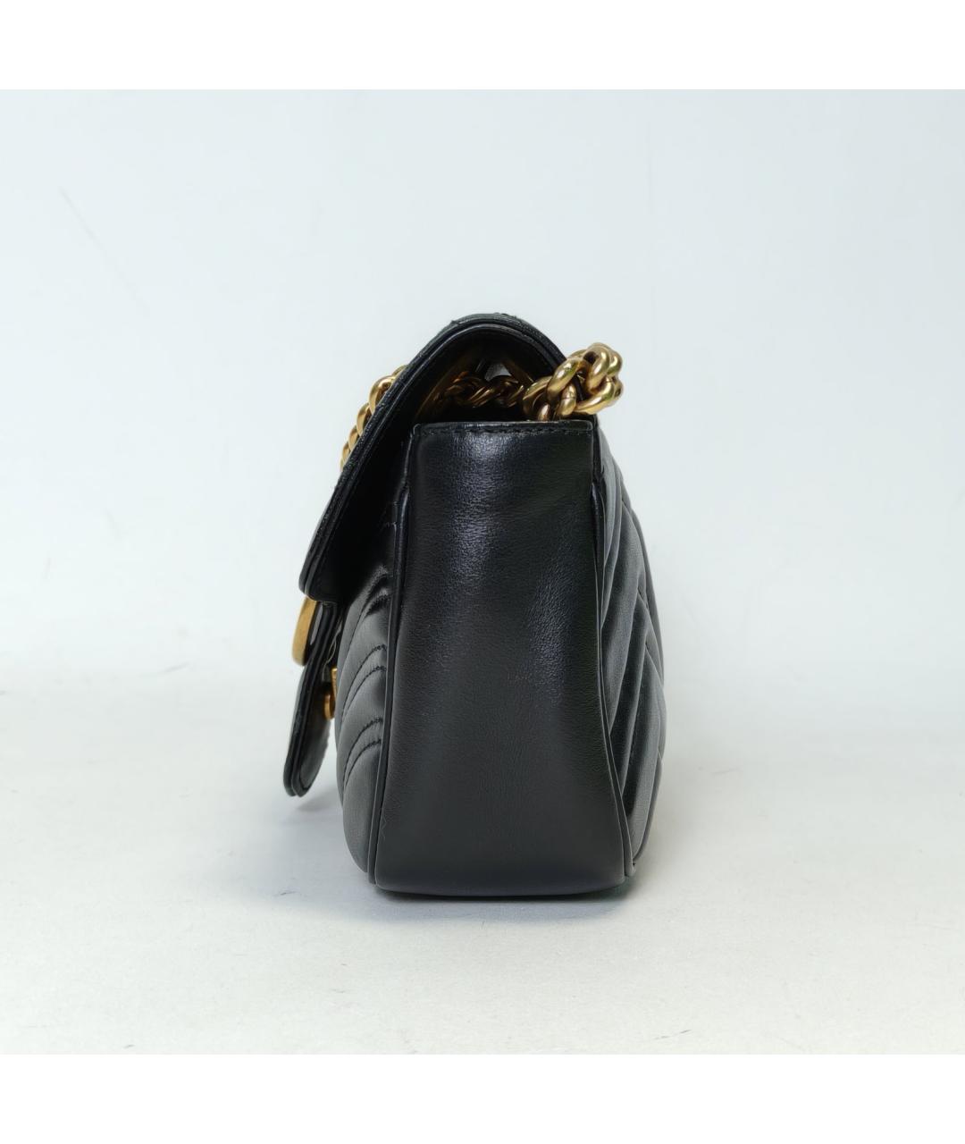 GUCCI Черная кожаная сумка через плечо, фото 3