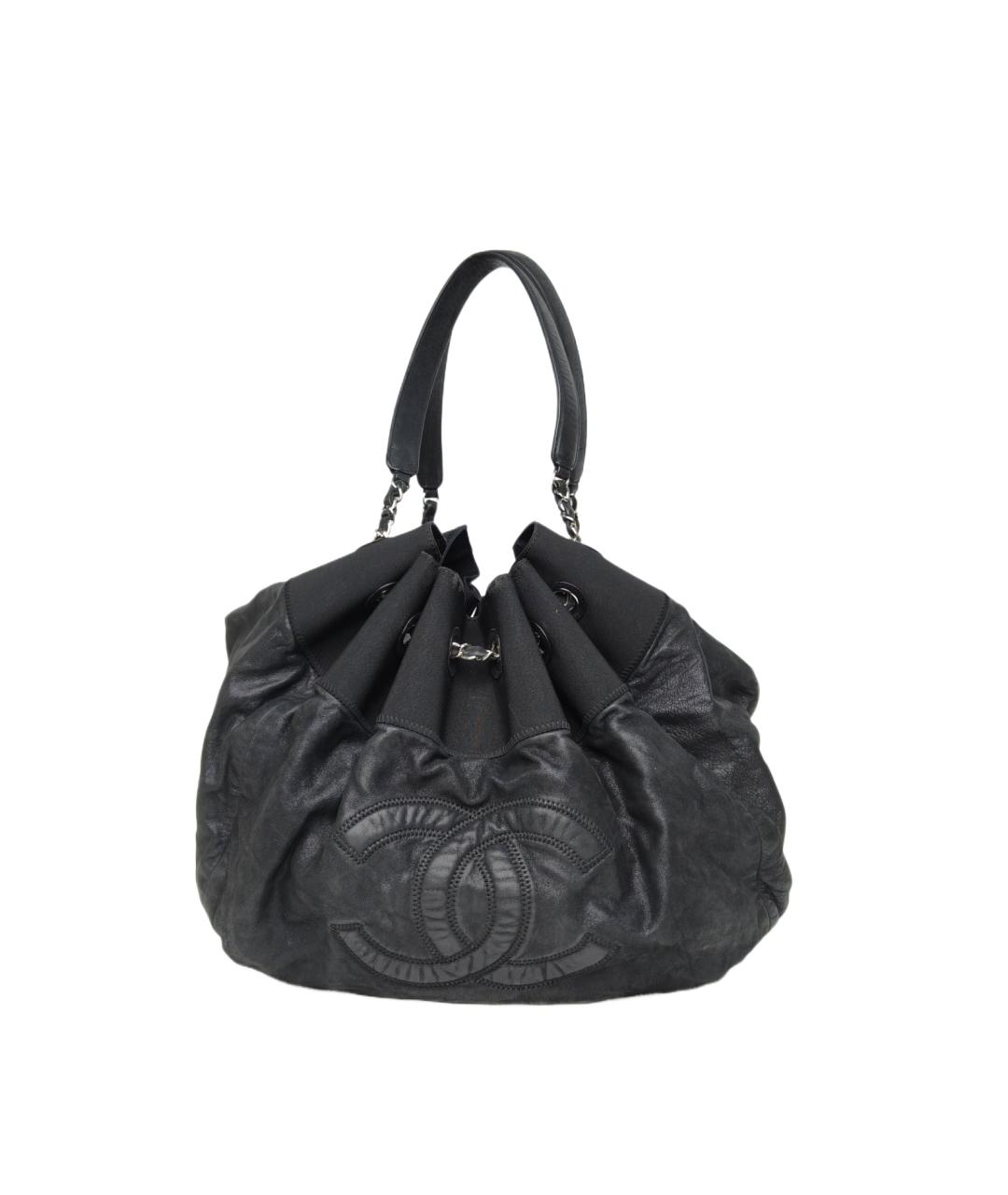 CHANEL Черная кожаная сумка через плечо, фото 9