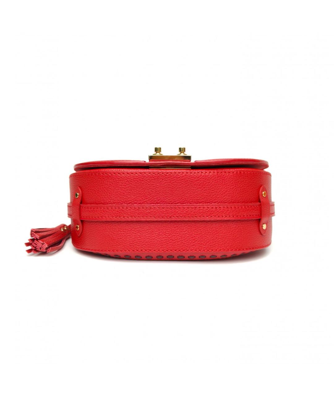 LOUIS VUITTON Красная кожаная сумка через плечо, фото 6