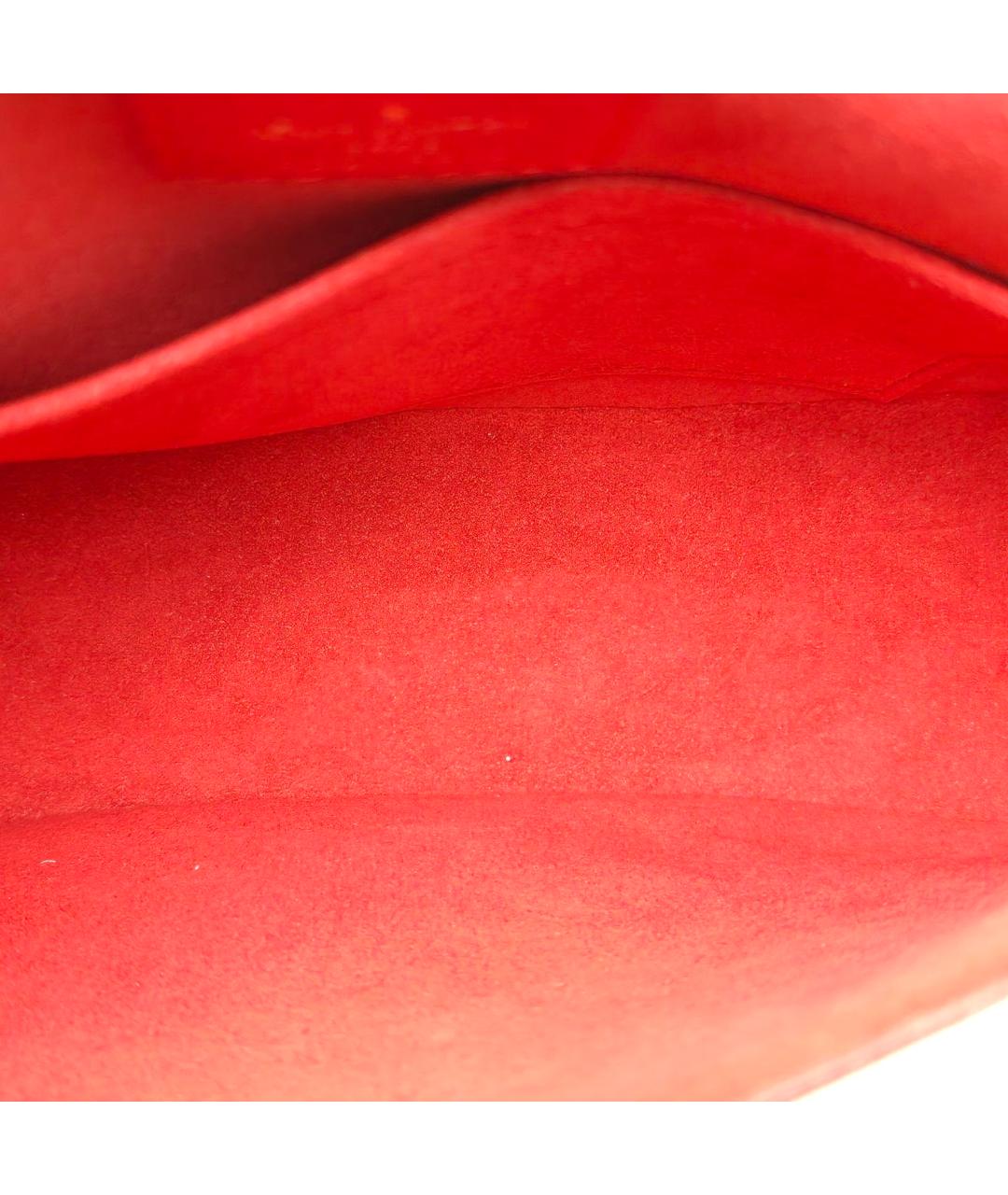 LOUIS VUITTON Красная кожаная сумка через плечо, фото 8