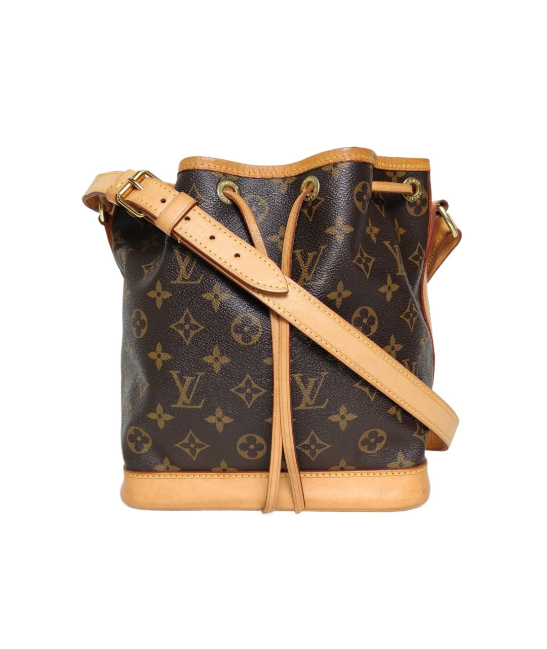 LOUIS VUITTON Коричневая кожаная сумка через плечо, фото 10