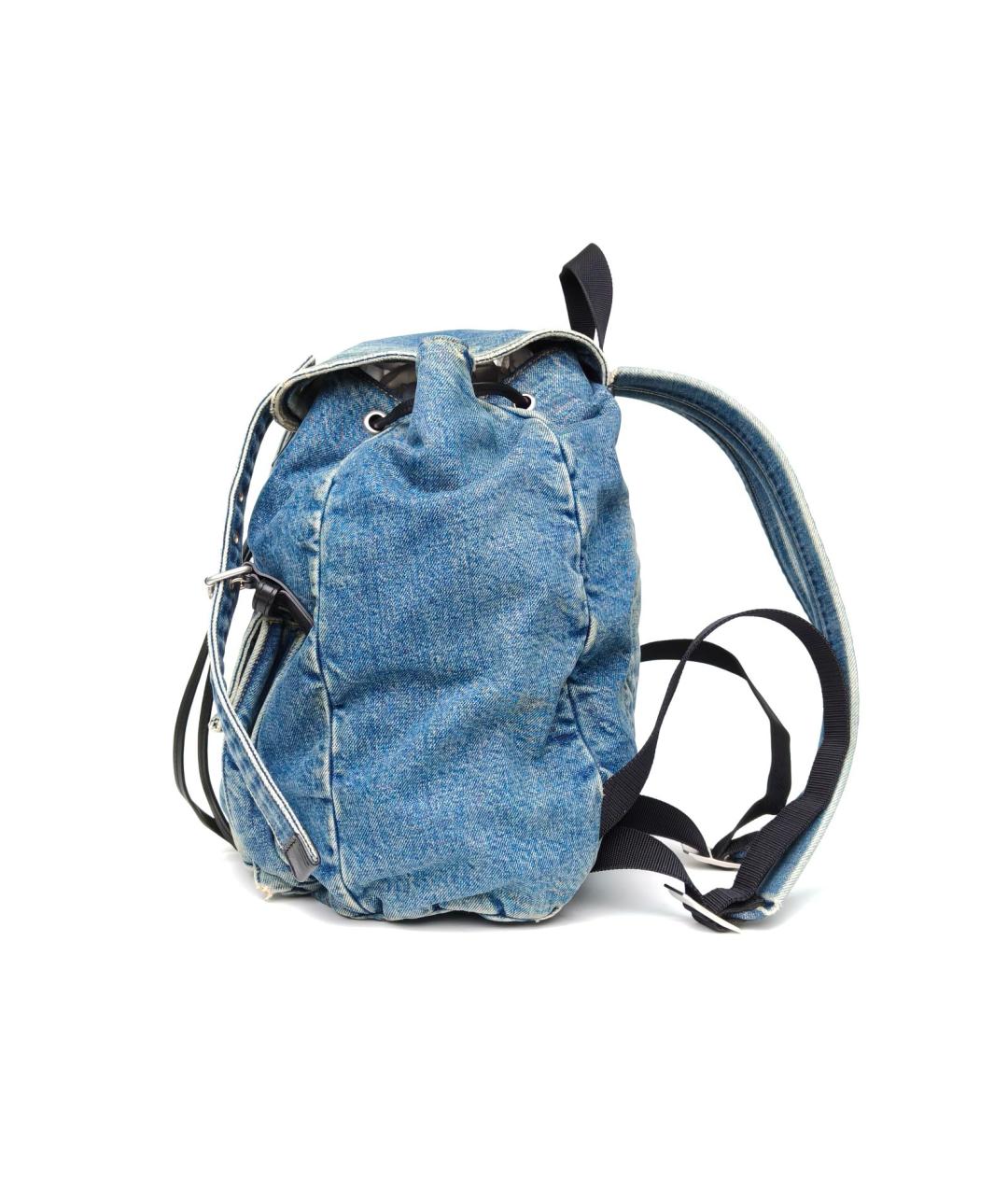 SAINT LAURENT Синий деним рюкзак, фото 3