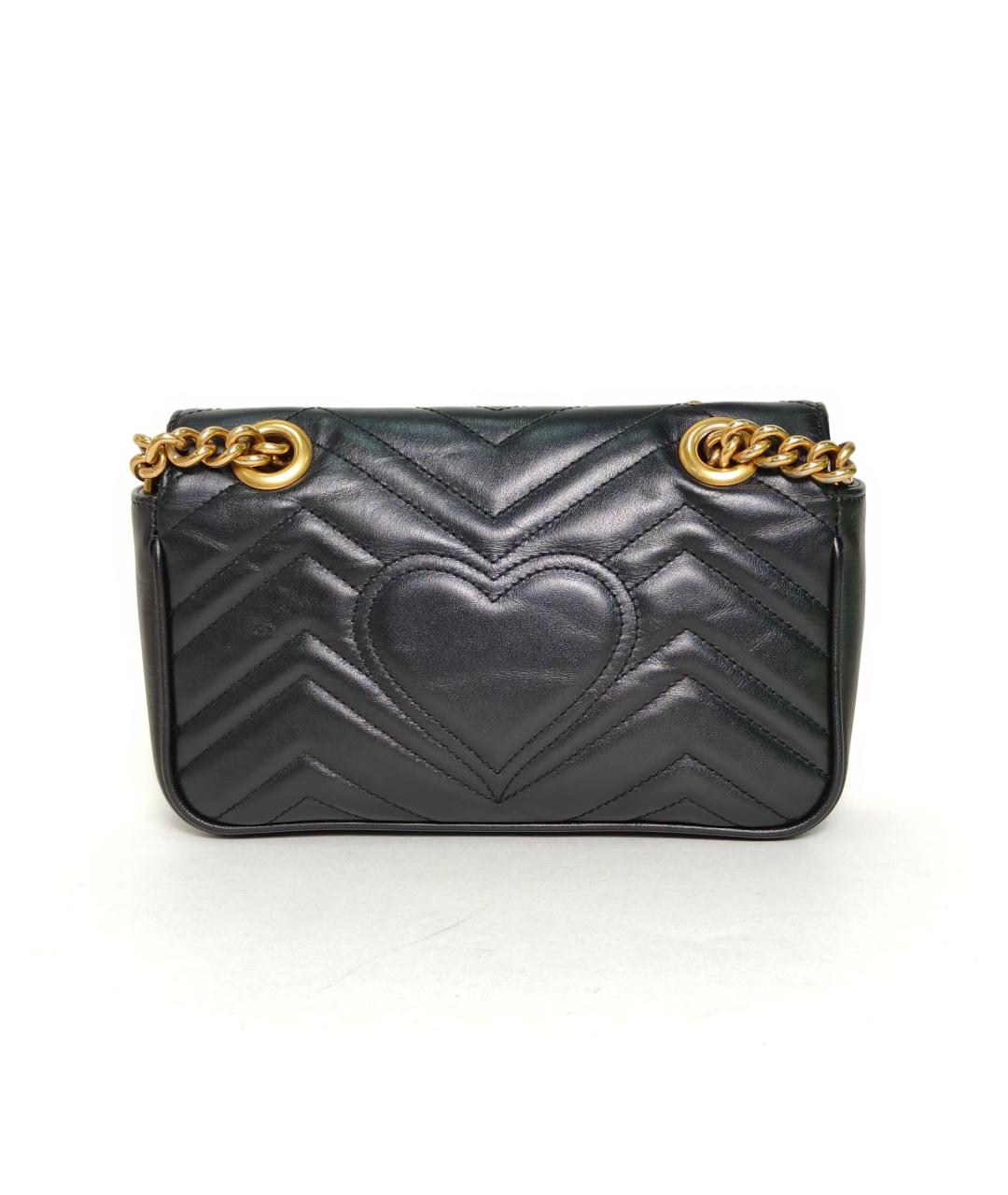 GUCCI Черная кожаная сумка через плечо, фото 4