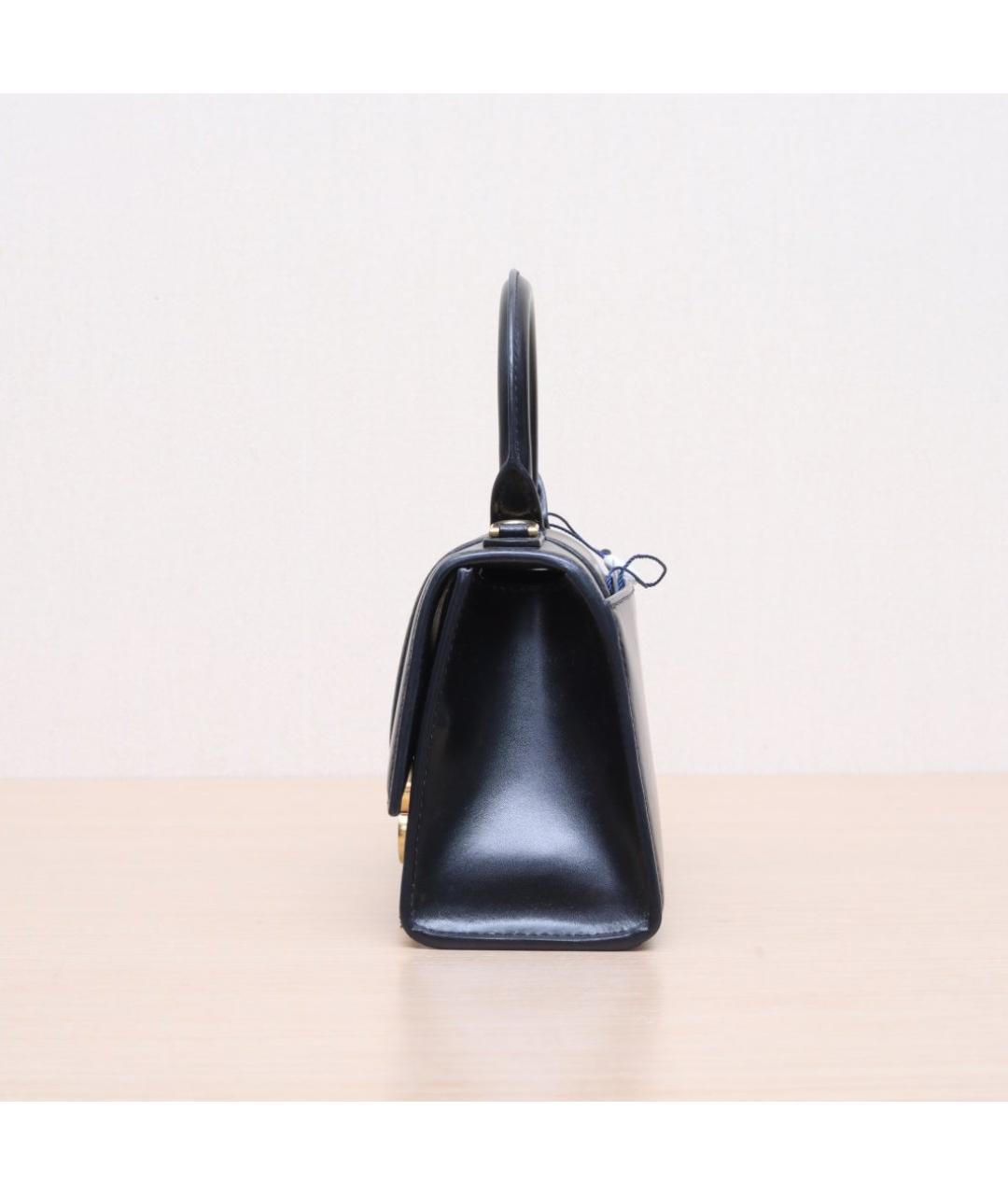 BALENCIAGA Черная кожаная сумка через плечо, фото 5