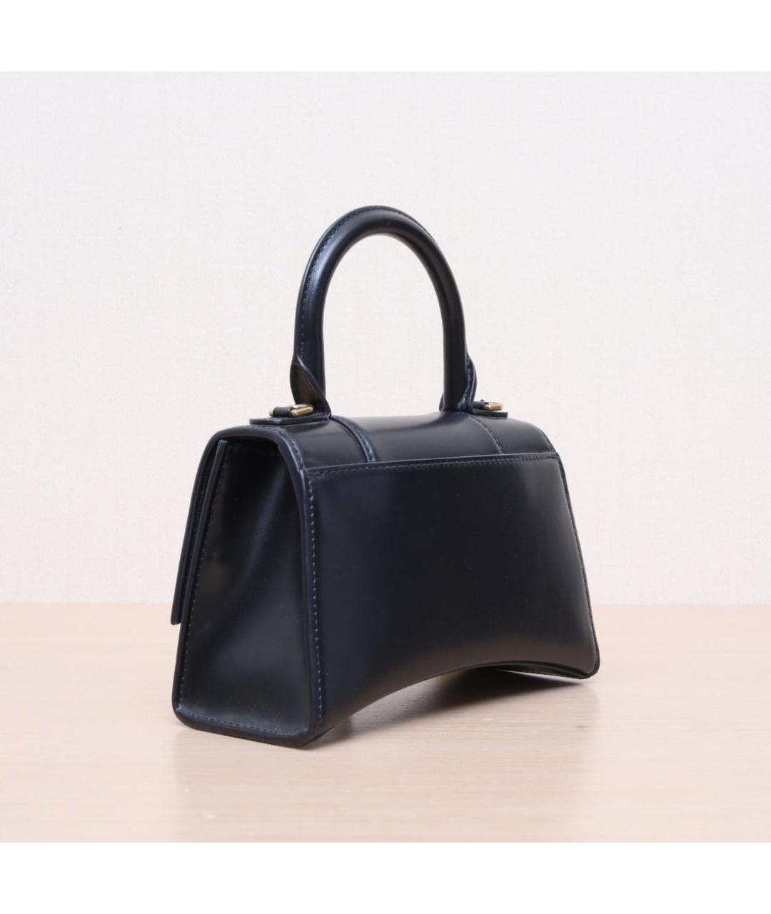 BALENCIAGA Черная кожаная сумка через плечо, фото 6