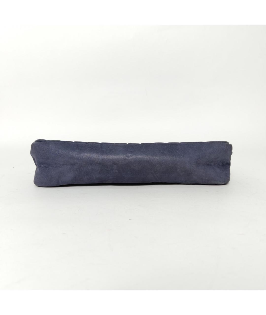 CHANEL Темно-синяя кожаная сумка через плечо, фото 6