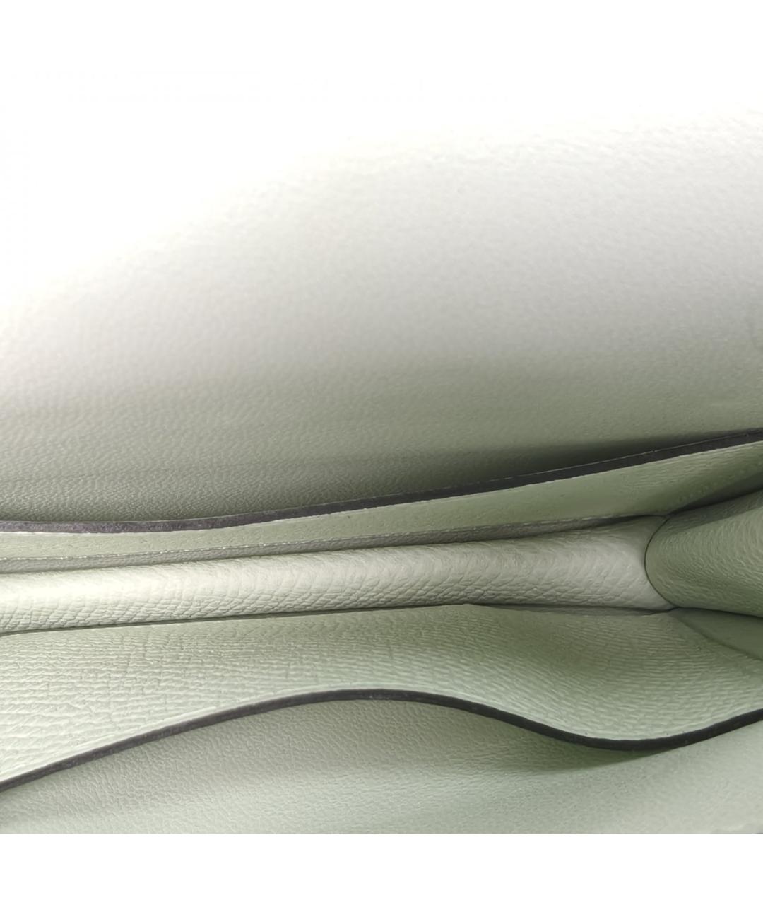 HERMES Салатовая кожаная сумка через плечо, фото 8