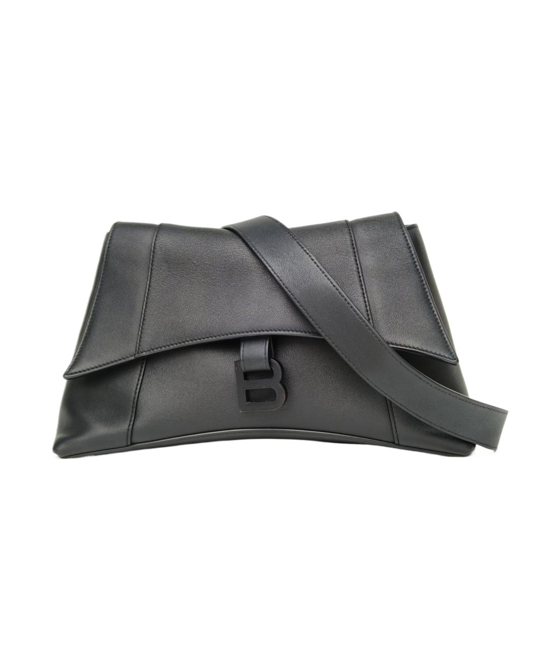 BALENCIAGA Черная кожаная сумка через плечо, фото 10