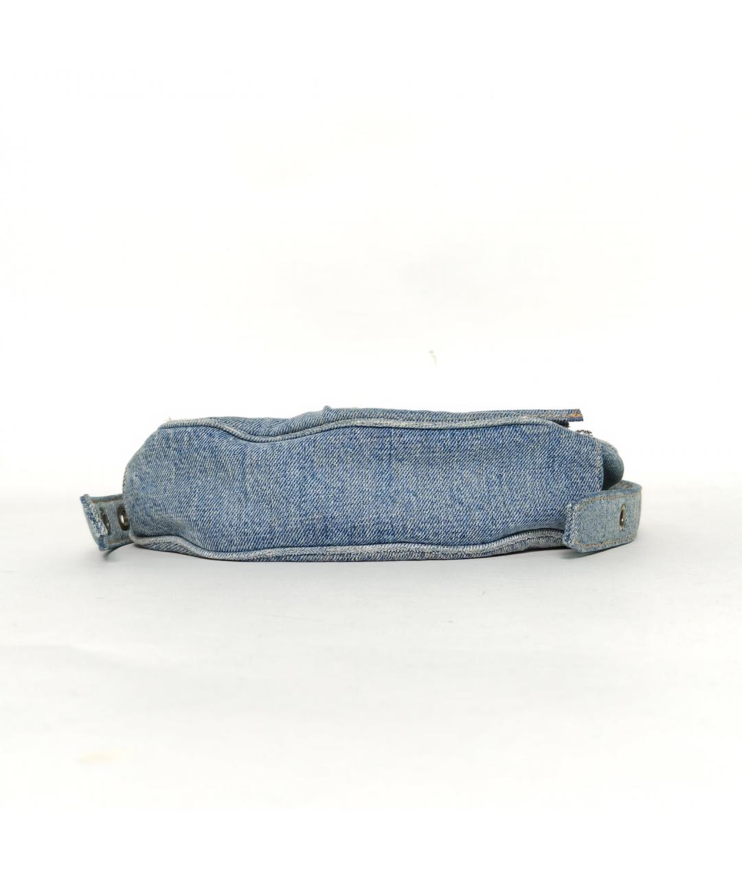 BALENCIAGA Голубая деним сумка через плечо, фото 6