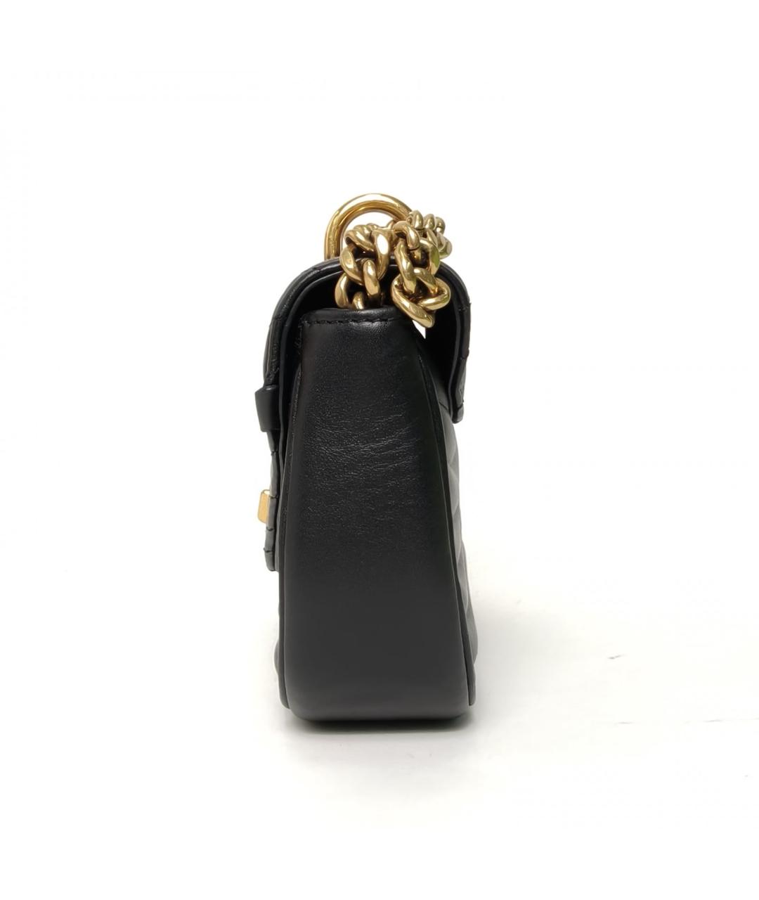 LOUIS VUITTON Черная кожаная сумка через плечо, фото 7