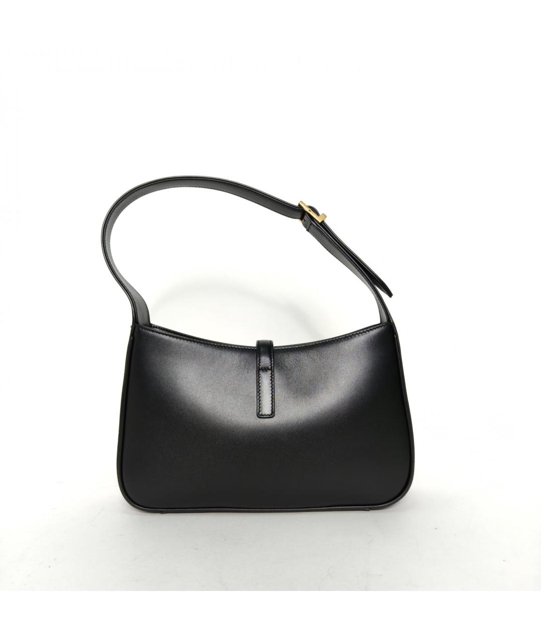 SAINT LAURENT Черная кожаная сумка через плечо, фото 4