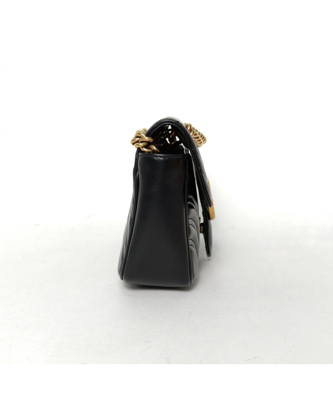 GUCCI Черная кожаная сумка через плечо, фото 5