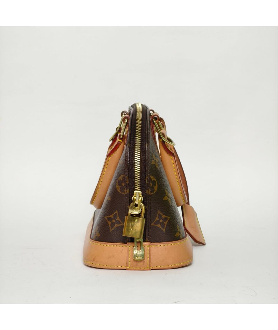 LOUIS VUITTON Коричневая сумка с короткими ручками, фото 5