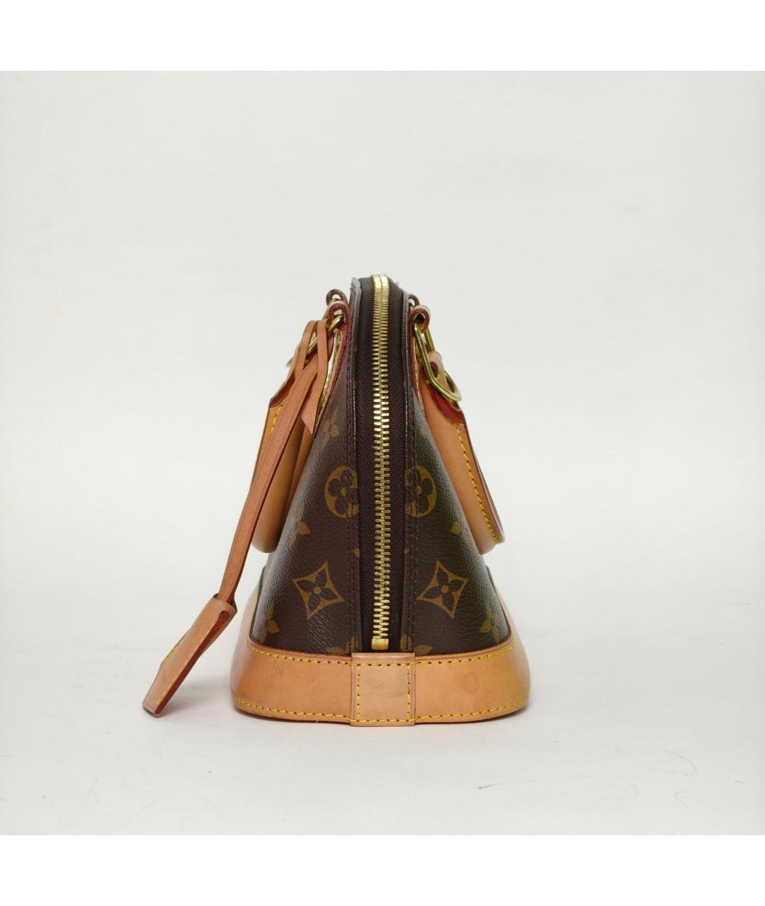 LOUIS VUITTON Коричневая сумка с короткими ручками, фото 3