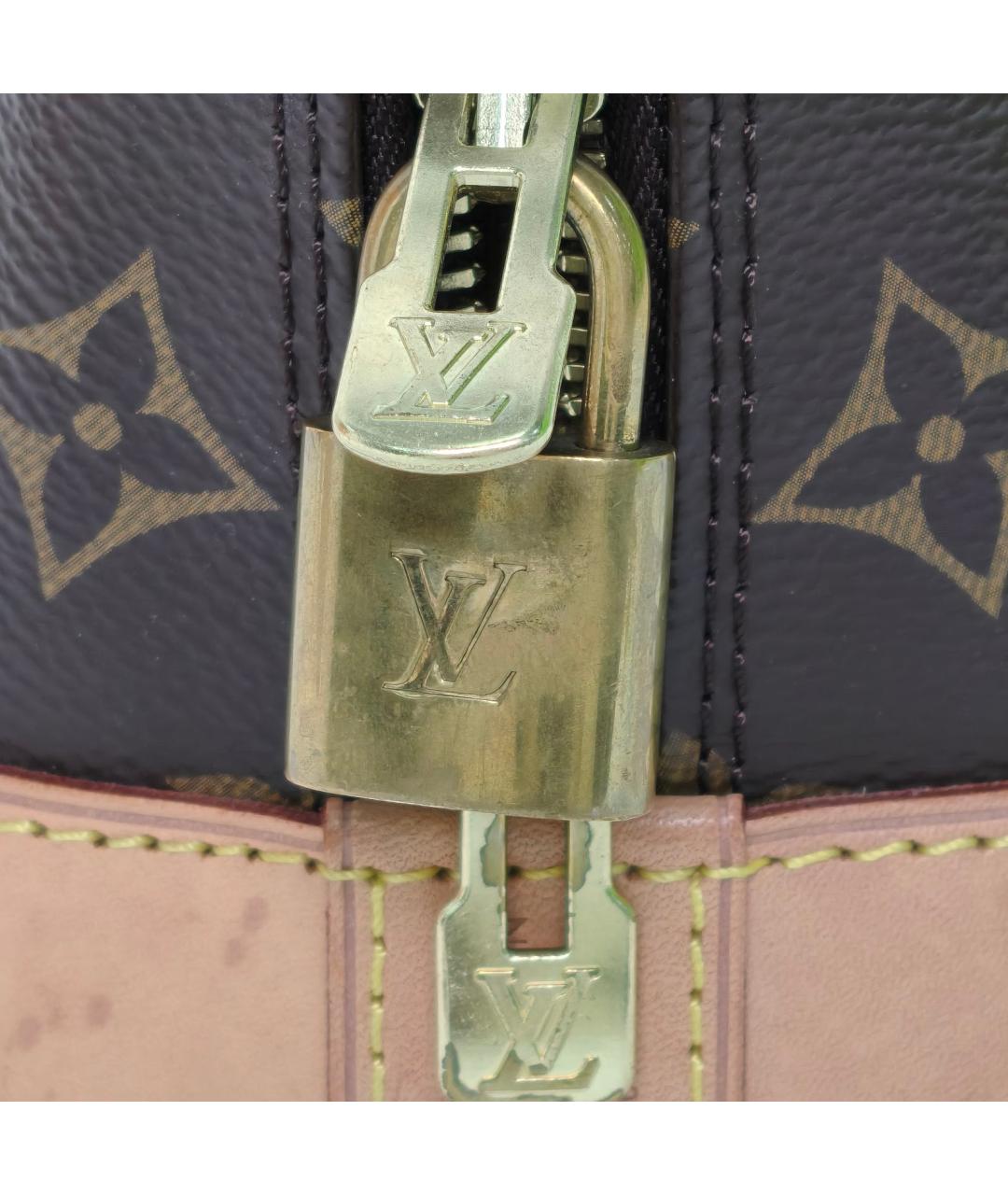 LOUIS VUITTON Коричневая сумка с короткими ручками, фото 7