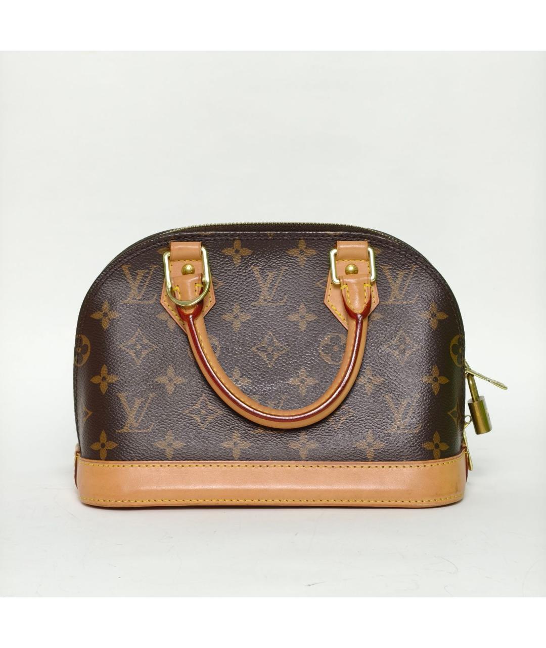 LOUIS VUITTON Коричневая сумка с короткими ручками, фото 4