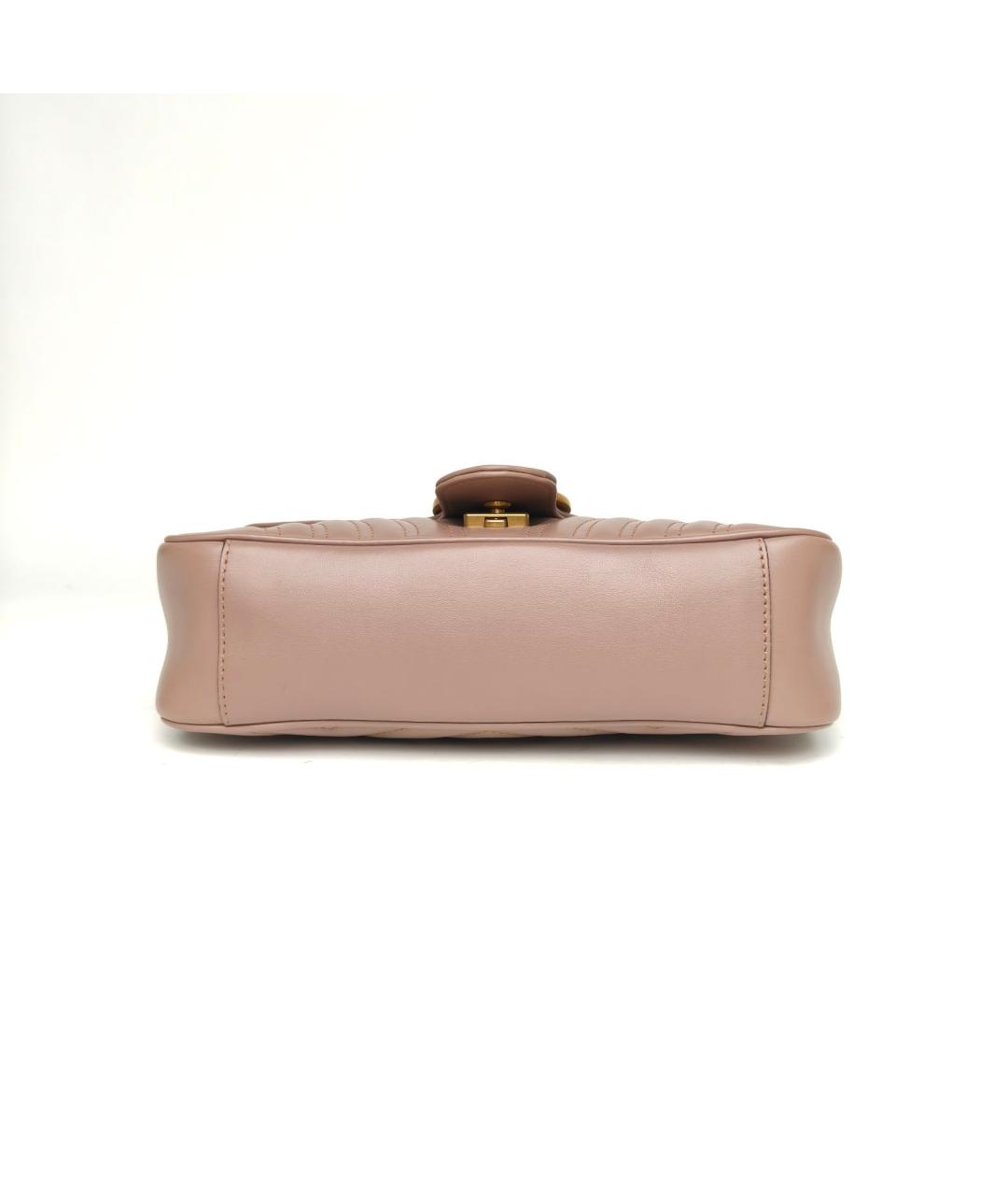 GUCCI Бежевая кожаная сумка через плечо, фото 5