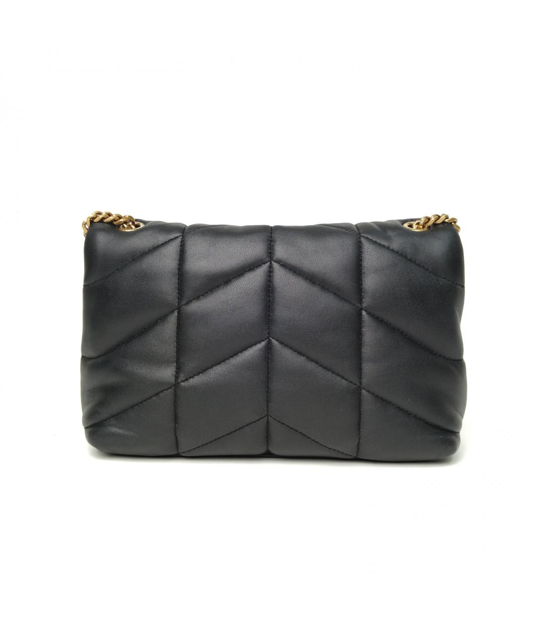 SAINT LAURENT Черная кожаная сумка через плечо, фото 4