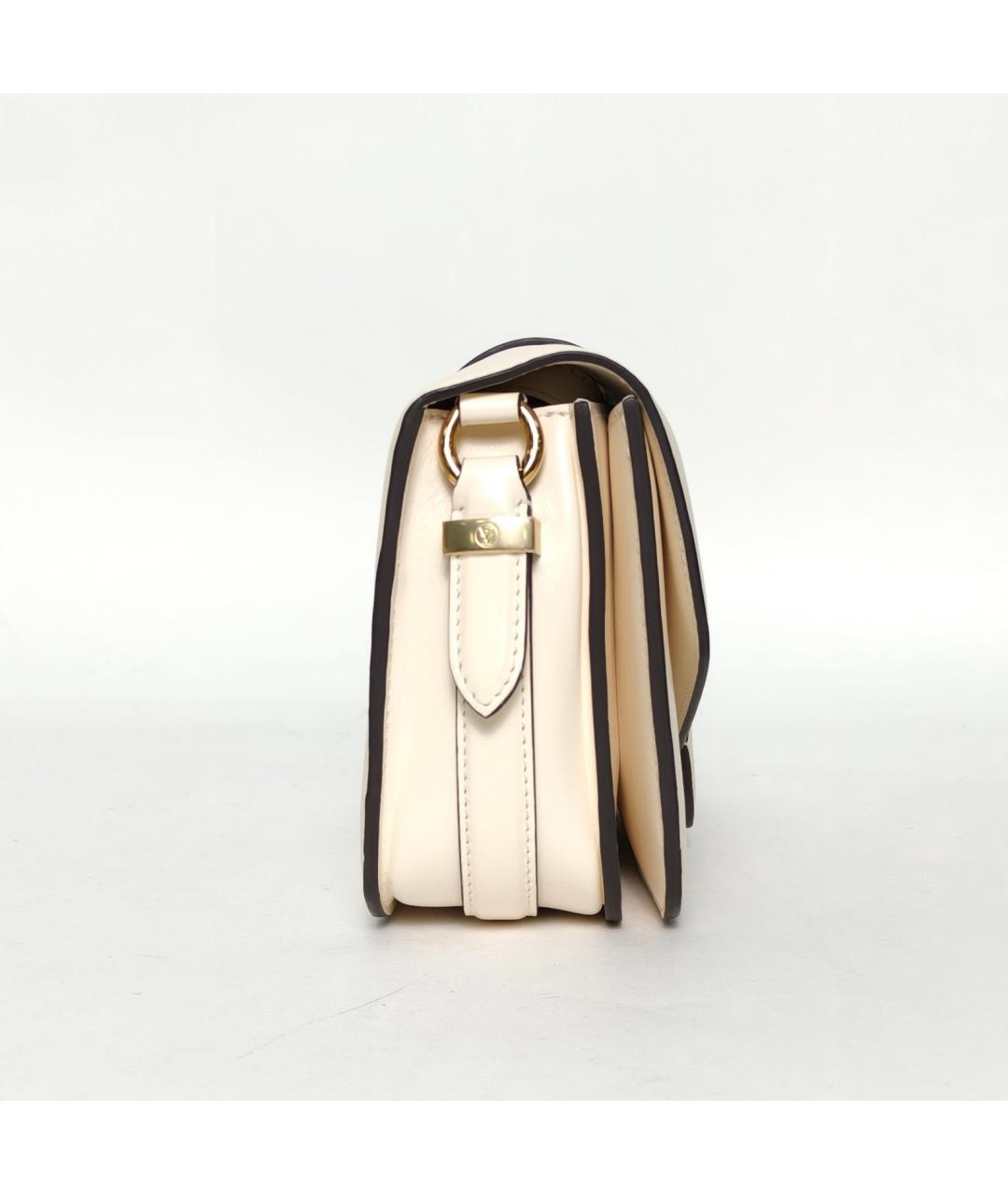 LOUIS VUITTON Бежевая кожаная сумка через плечо, фото 3