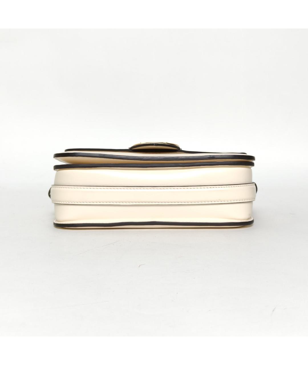 LOUIS VUITTON Бежевая кожаная сумка через плечо, фото 6