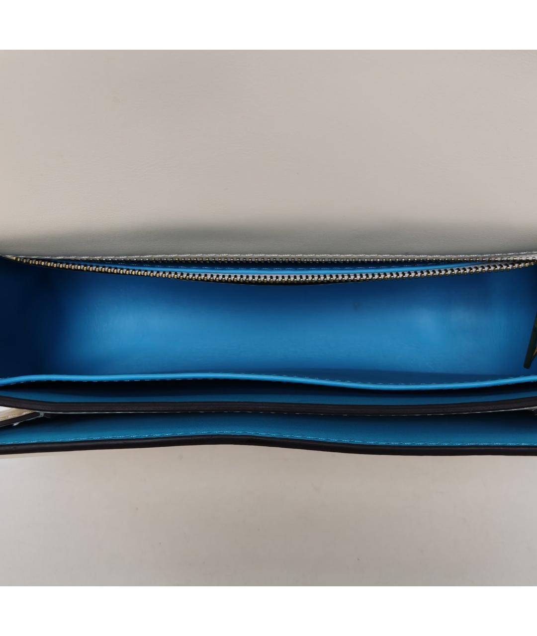 LOUIS VUITTON Бежевая кожаная сумка через плечо, фото 8