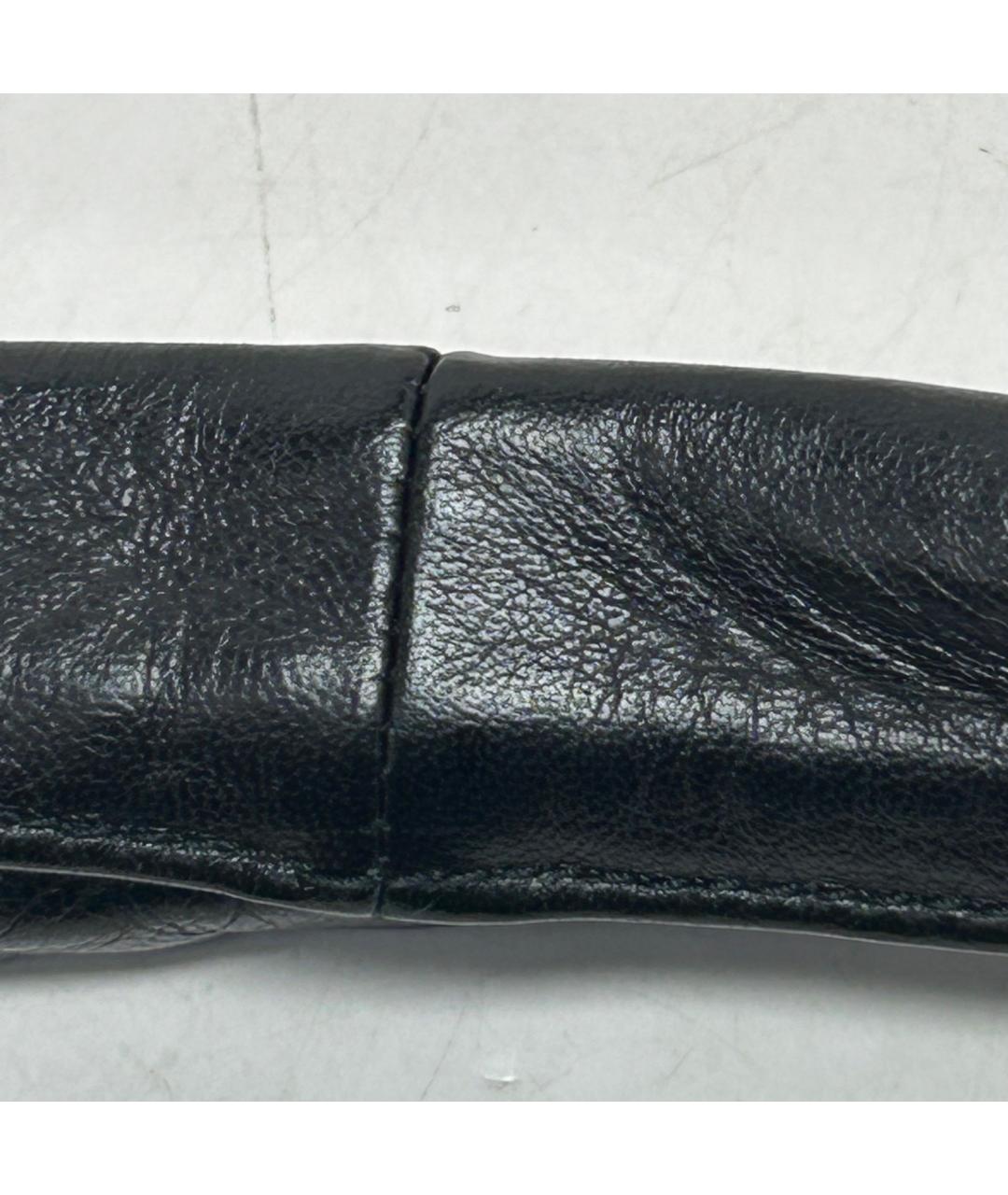 BOTTEGA VENETA Черная кожаная сумка через плечо, фото 9