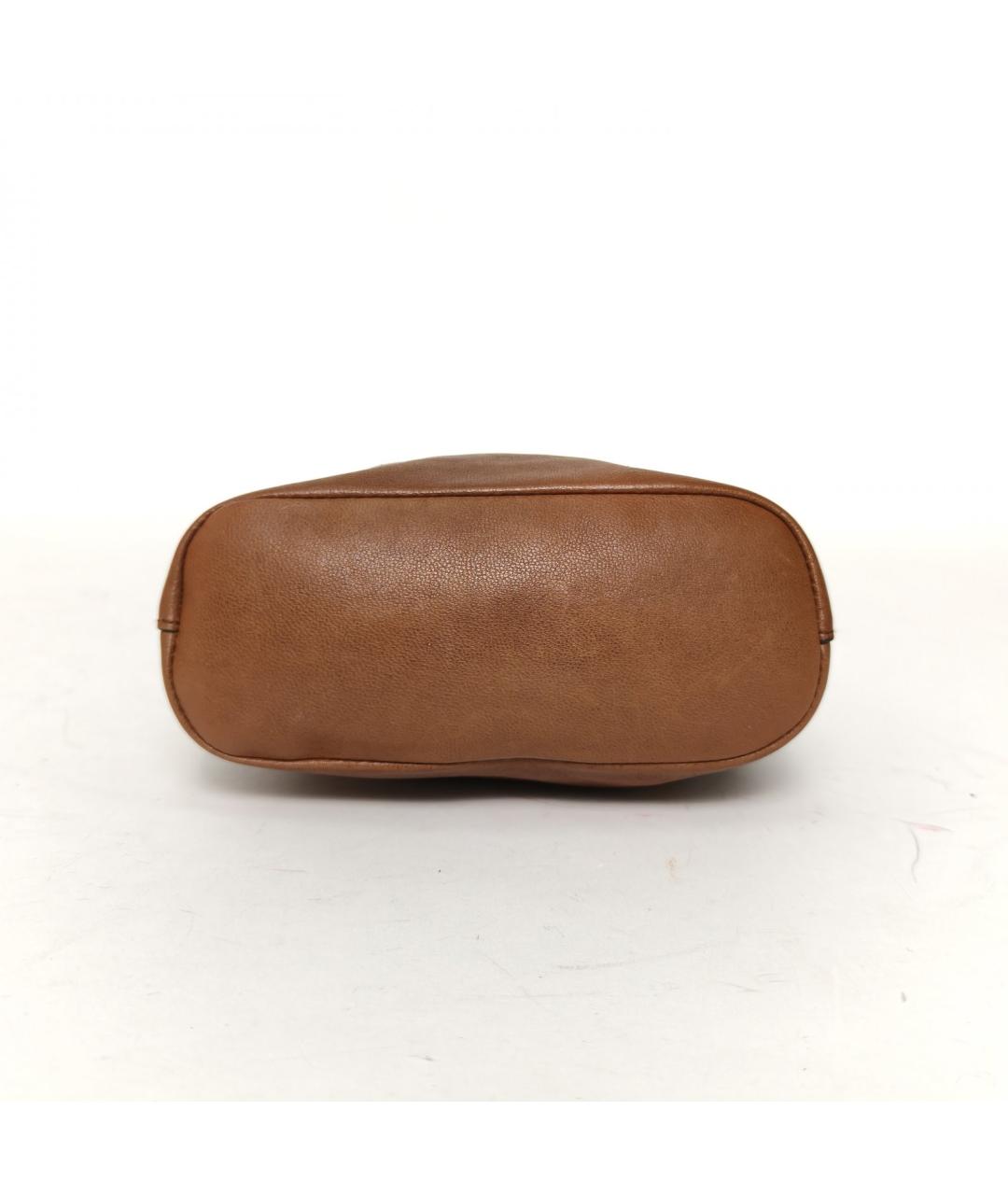 MIU MIU Коричневая кожаная сумка через плечо, фото 6