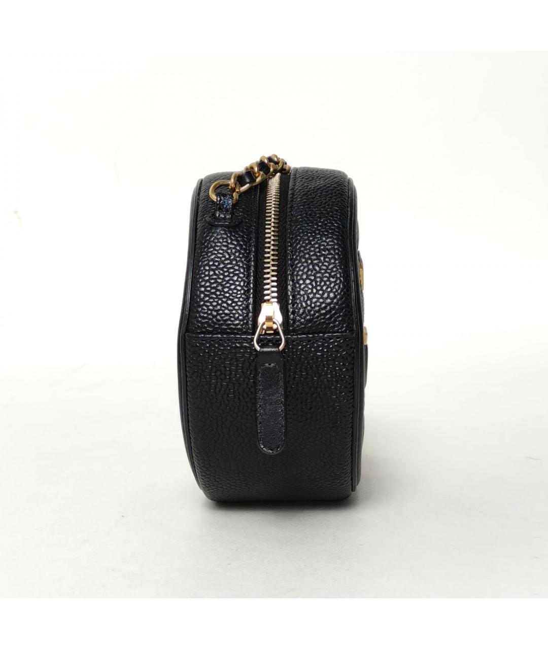 CHANEL Черная кожаная сумка через плечо, фото 3